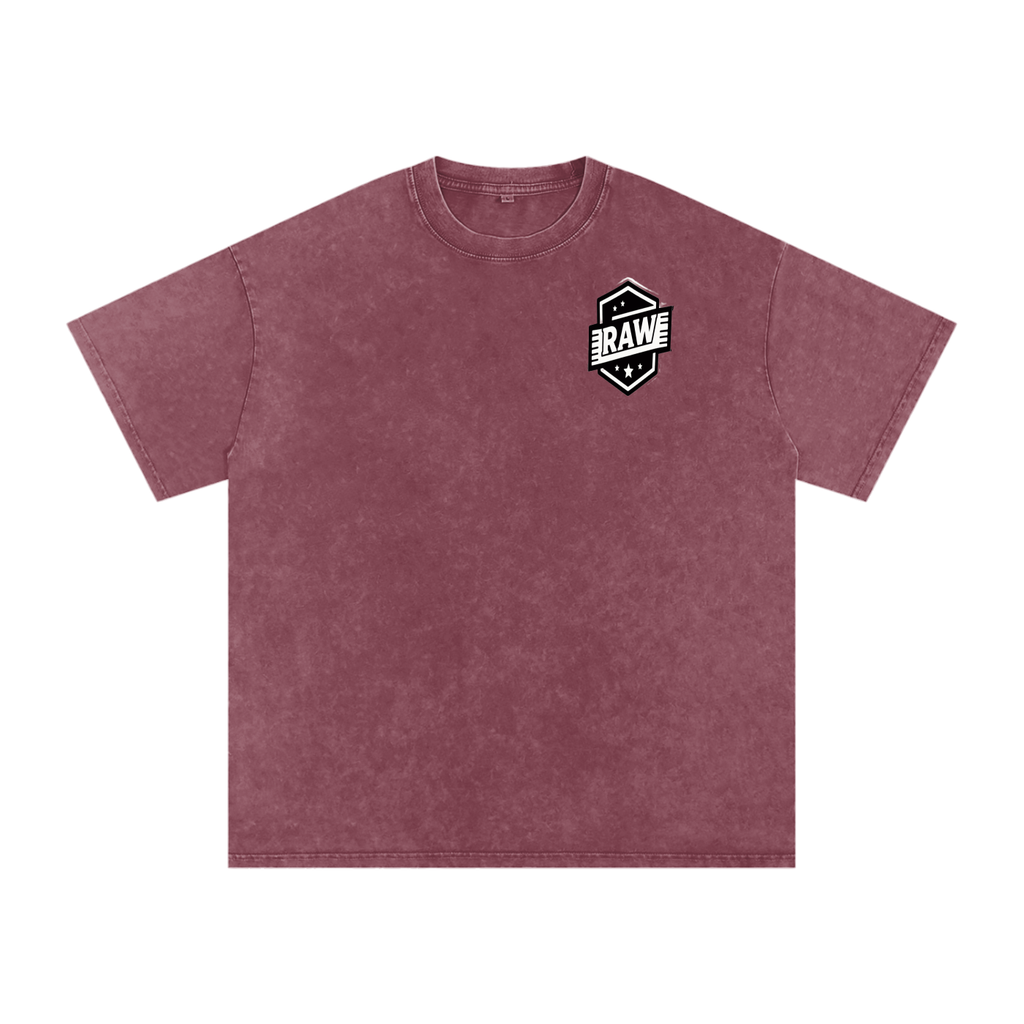 Snow Washed Oversized Cotton T-Shirt