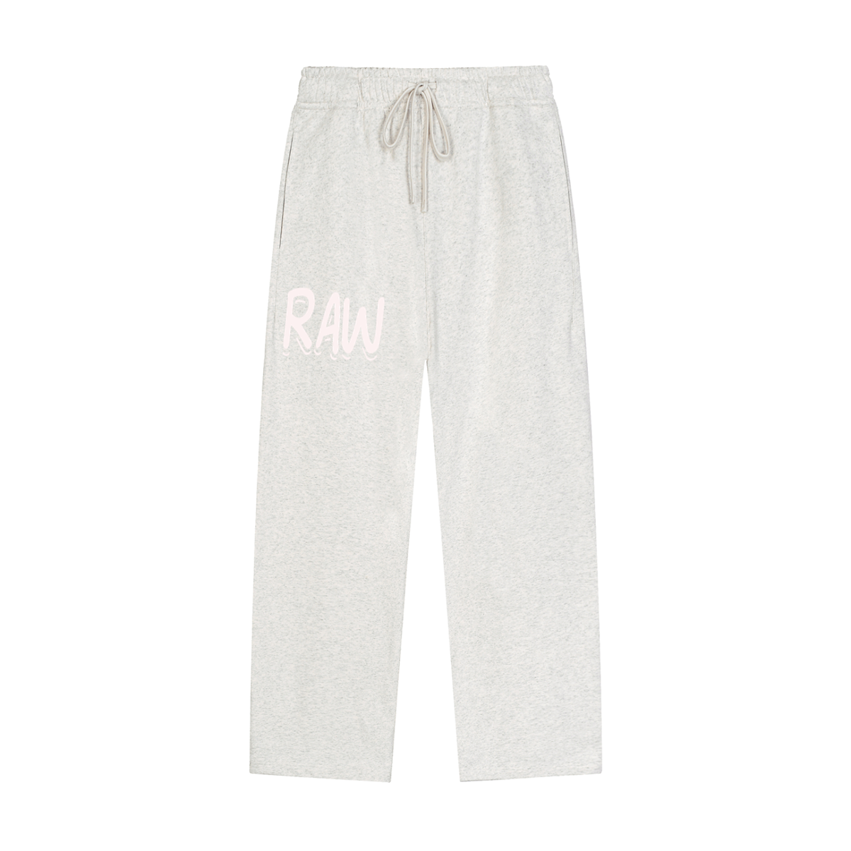 Solid Color Straight-Leg Sweatpants